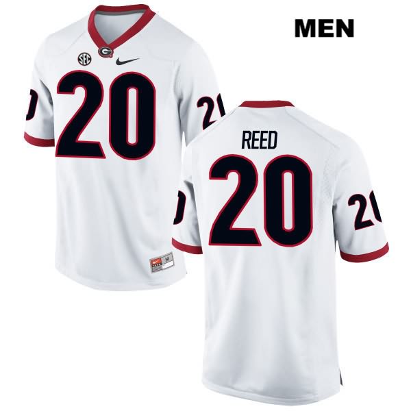 Georgia Bulldogs Men's J.R. Reed #20 NCAA Authentic White Nike Stitched College Football Jersey MIE6456NB